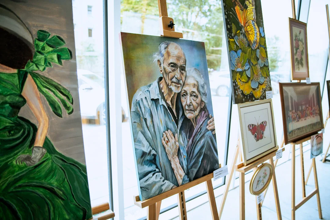 Wystawa prac artystycznych seniorów
