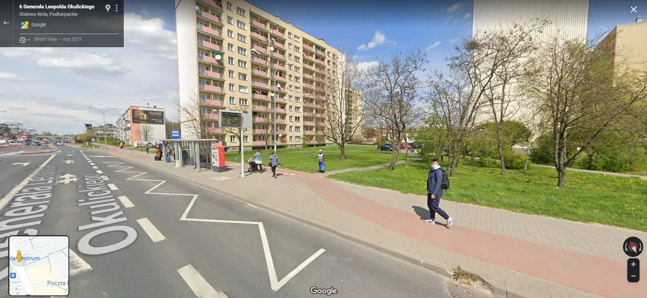 Google Street View 2021 - zdjęcia ze Stalowej Woli, Tarnobrzega i Grębowa