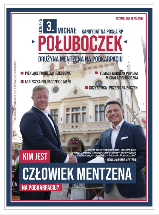 Michał Połuboczek - poznaj kandydata KW Konfederacja Wolność i Niepodległość