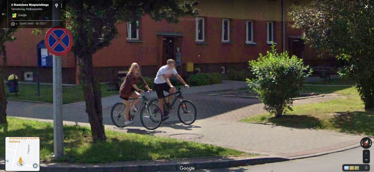 Google Street View - zdjęcia z 2021 roku z Tarnobrzega