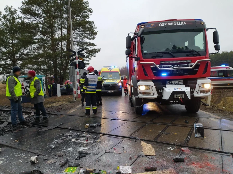 Chwilę po tragedii w Widełce.