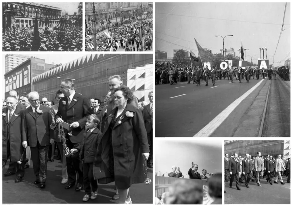 Święto Pracy dawniej. Pochody, chorągiewki i gołąbki czyli jak wyglądało 1 majowe święto [ZDJĘCIA,WIDEO] - Zdjęcie główne