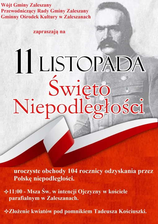 Narodowe Święto Niepodległości. Sprawdź, co będzie się działo na północy Podkarpacia