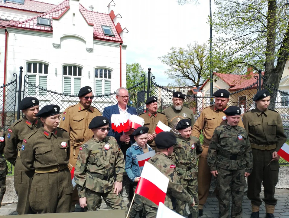 Start rajdu rowerowego z pod Szkoły Muzycznej w Mielcu