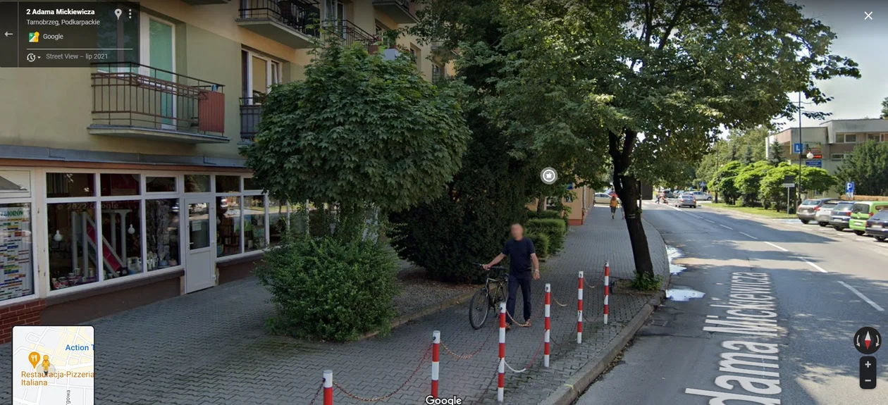 Google Street View - zdjęcia z 2021 roku z Tarnobrzega