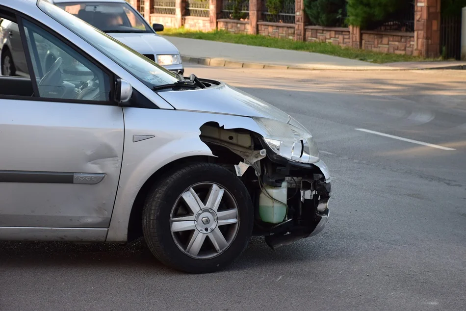 Stłuczka na ulicy Jana Pawła II w Kolbuszowej