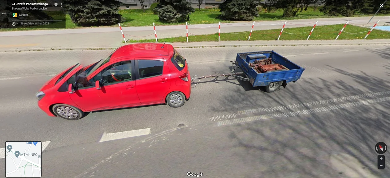 Google Street View 2021 - zdjęcia ze Stalowej Woli, Tarnobrzega i Grębowa