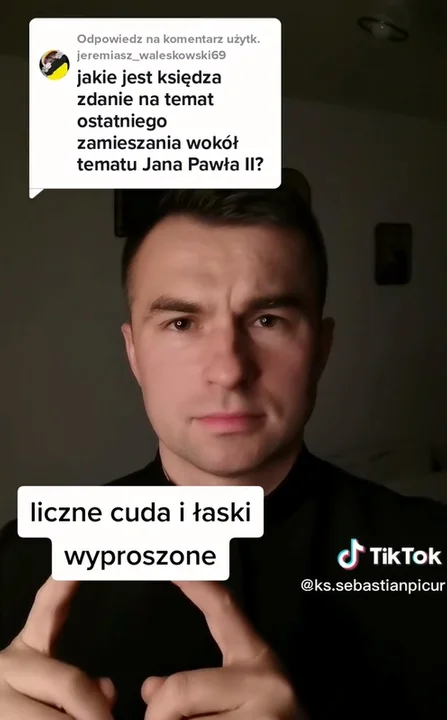 Ksiądz Sebastian Picur z Archidiecezji Przemyskiej o Janie Pawle II