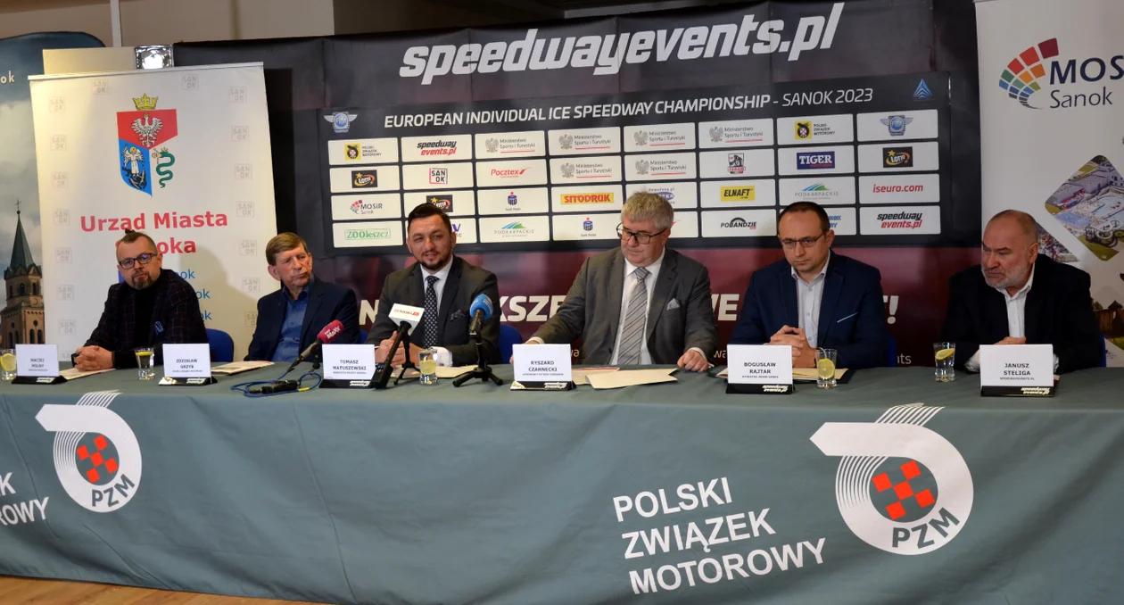 Konferencja prasowa przed European Individual Ice Speedway Championship 2023 w Sanoku - Zdjęcie główne