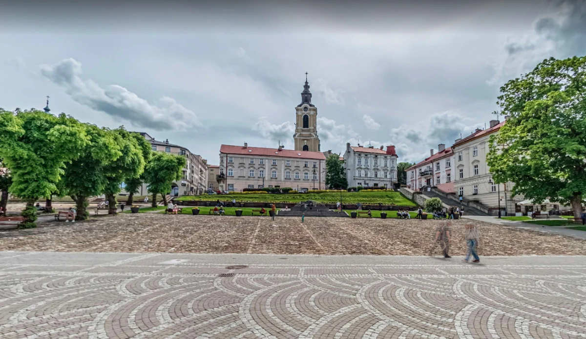 Rynki w podkarpackich miastach z Google Street View