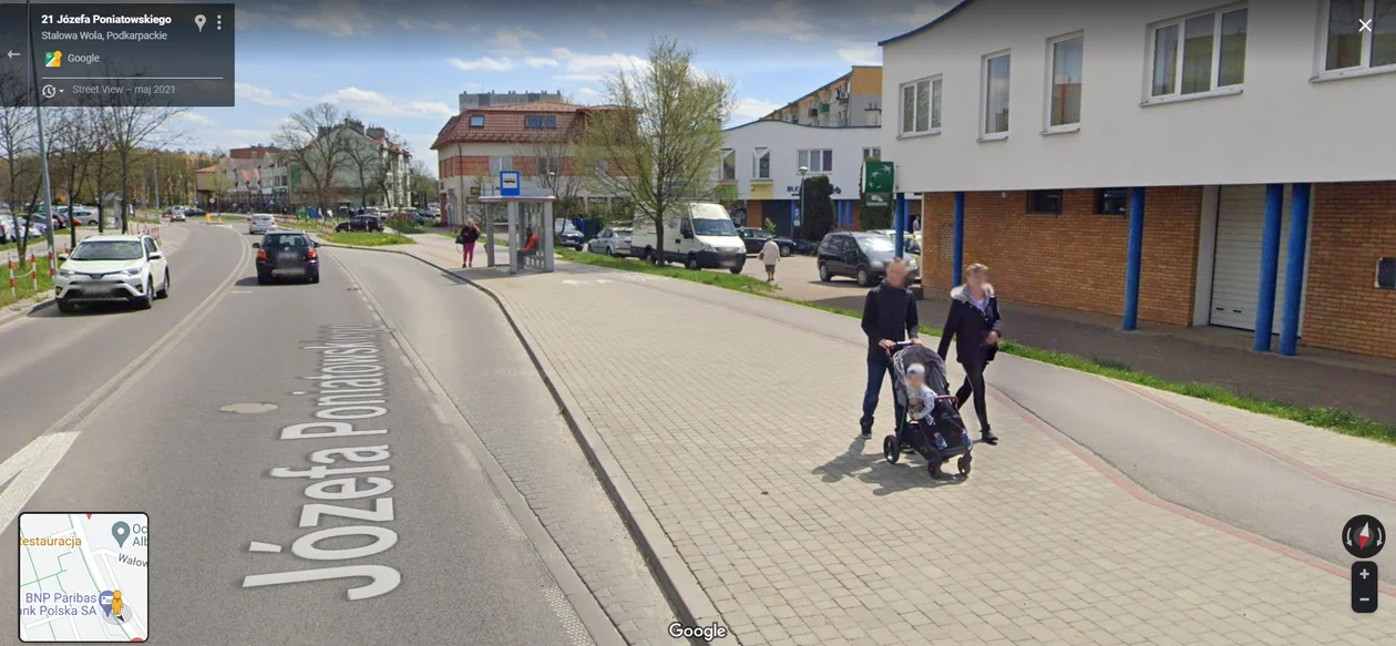 Google Street View 2021 - zdjęcia ze Stalowej Woli, Tarnobrzega i Grębowa