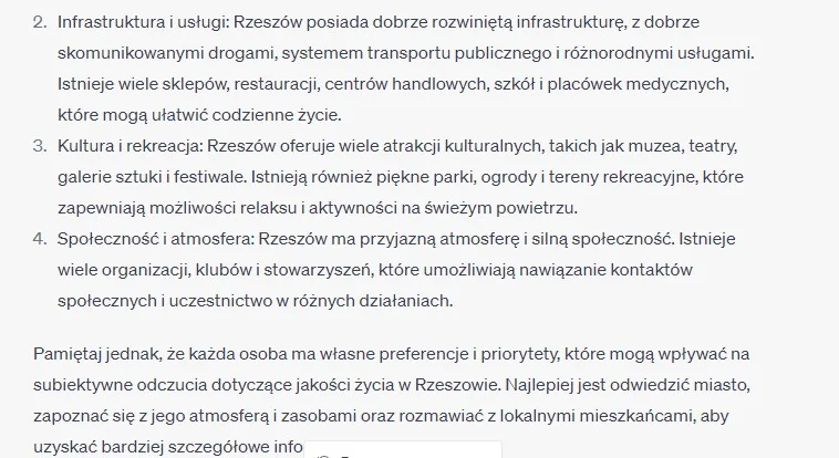 Sztuczna inteligencja docenia Rzeszów rozwojowe miasto