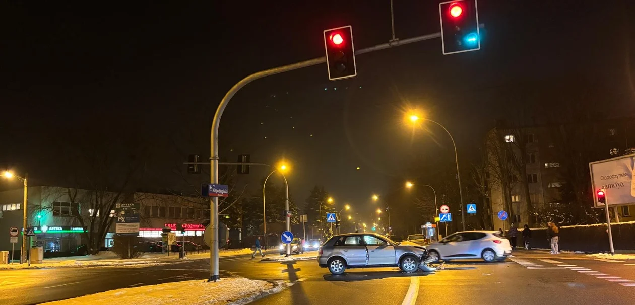 Wypadek na alei Niepodległości w Rzeszowie