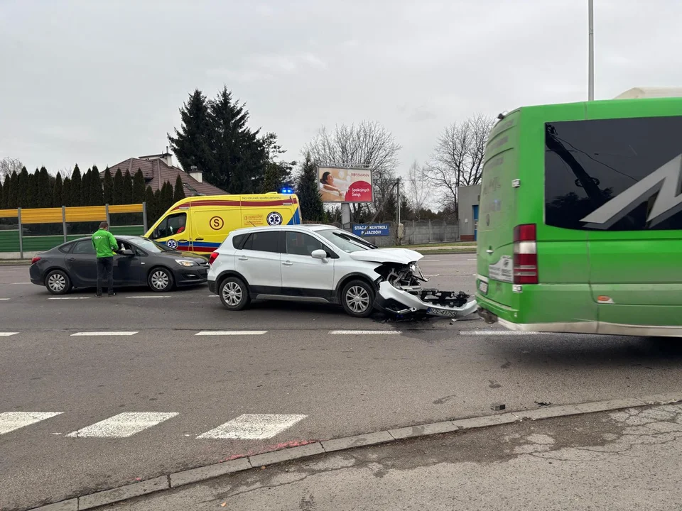 Wypadek na ulicy Podkarpackiej w Rzeszowie