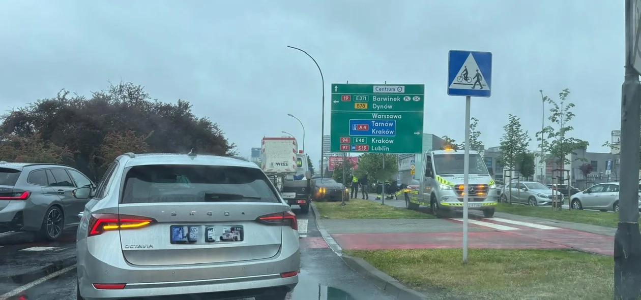 Wypadek na Niepodległości w Rzeszowie