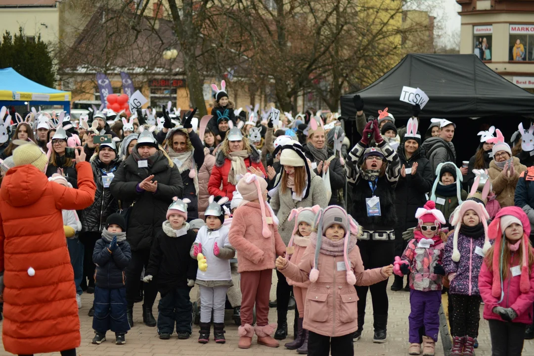 Rekord Polski dla Bartoszka Jędrasika chorego na SMA. W Tarnobrzegu zgromadziło się ponad 500 osób przebranych za króliki