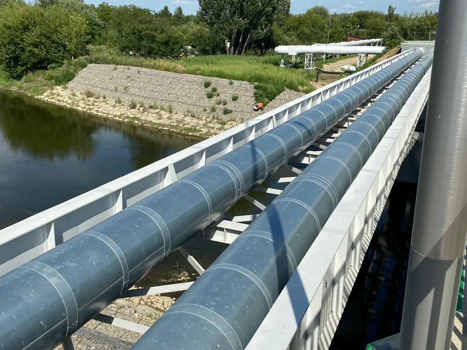 Rurociąg nad Wisłokiem w Rzeszowie