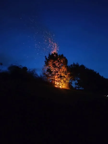 Pożar w regionie