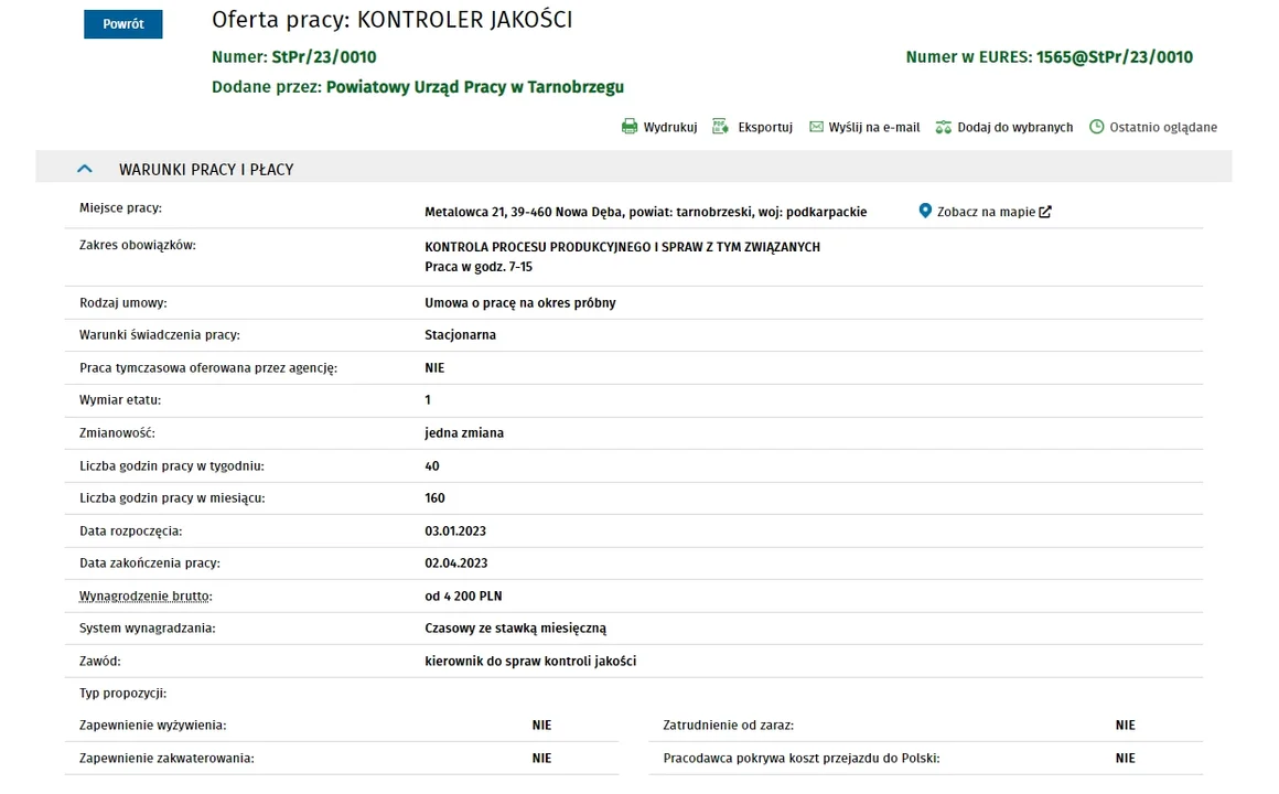 Oferty pracy na Podkarpaciu - są propozycje za ponad 10 tysięcy złotych brutto/miesiąc