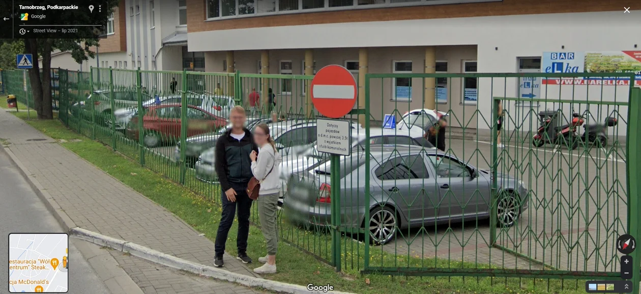 Google Street View - zdjęcia z 2021 roku z Tarnobrzega