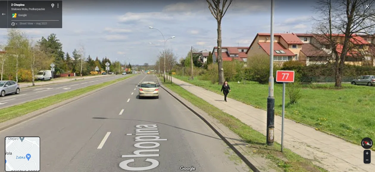 Google Street View 2021 - zdjęcia ze Stalowej Woli, Tarnobrzega i Grębowa