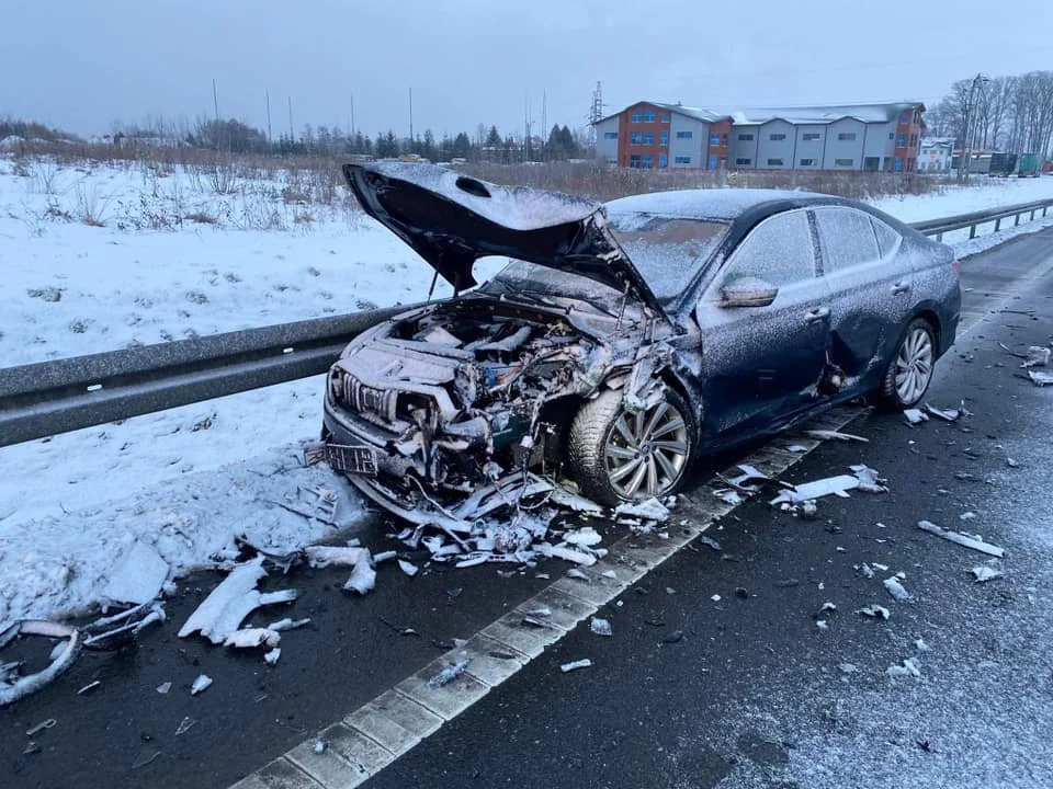 Wypadek na drodze krajowej w Sędziszowie Małopolskim