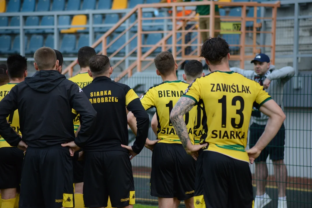 Kibice na meczu Siarka Tarnobrzeg - Pogoń Siedlce