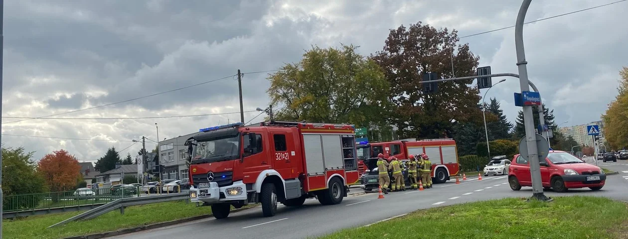 Wypadek na alei Niepodległości w Rzeszowie