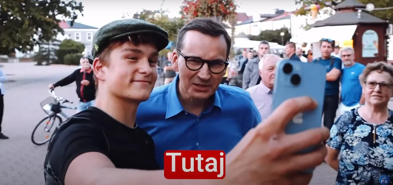 Spot premiera Mateusza Morawieckiego w Tarnobrzegu