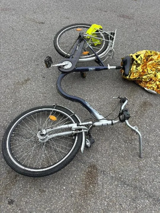 Pijany rowerzysta spowodował wypadek