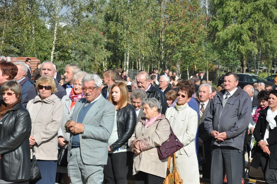 Wmurowanie kamienia węgielnego w kościół w Woli Mieleckiej