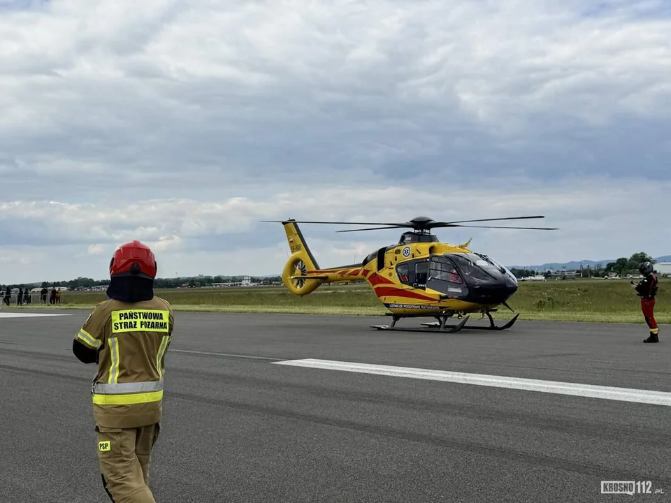 Tragedia w Krośnie na lotnisku