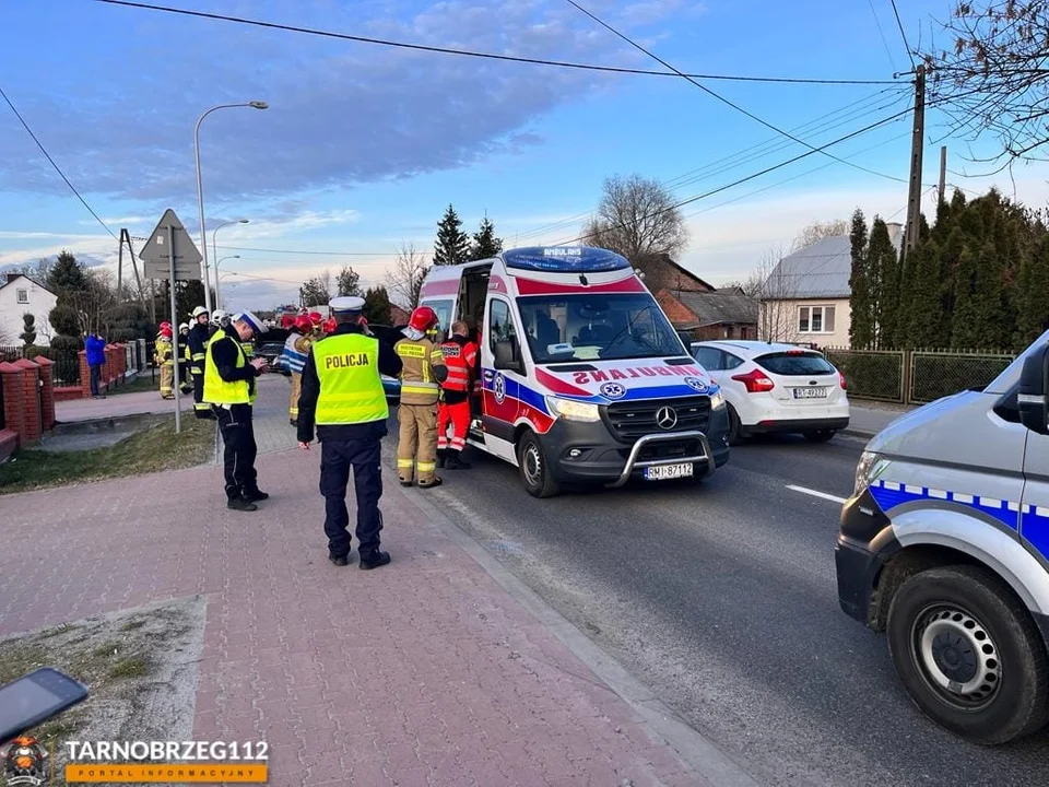 Zderzenie czterech aut w Tarnobrzegu