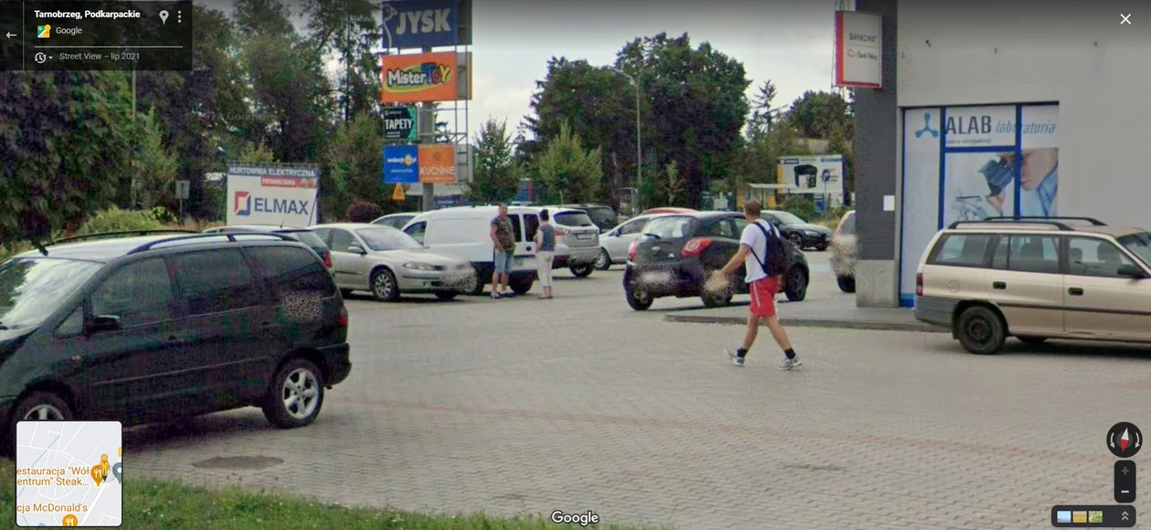 Google Street View - zdjęcia z 2021 roku z Tarnobrzega