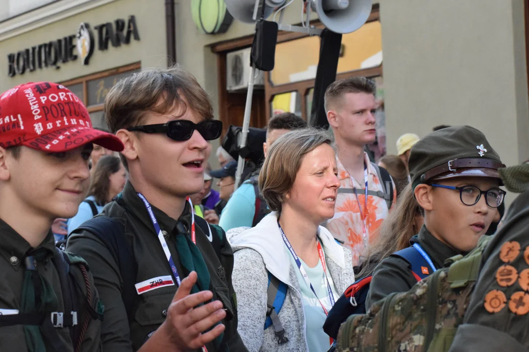 Wyjście Pielgrzymki Tarnowskiej z Tarnowa