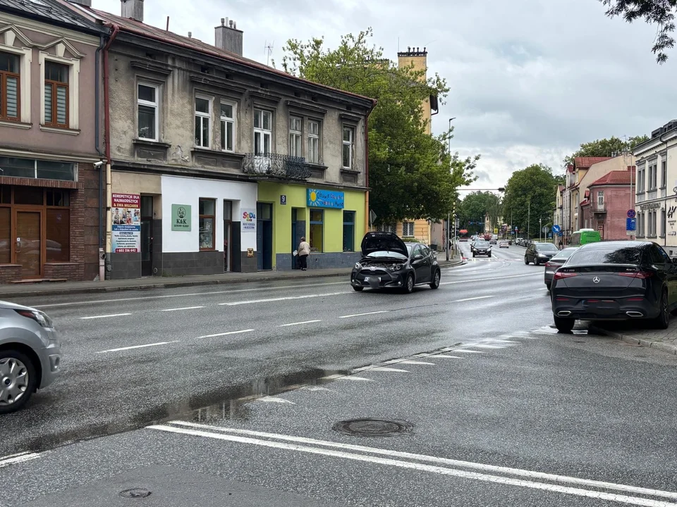 Wypadek na Dąbrowskiego w Rzeszowie