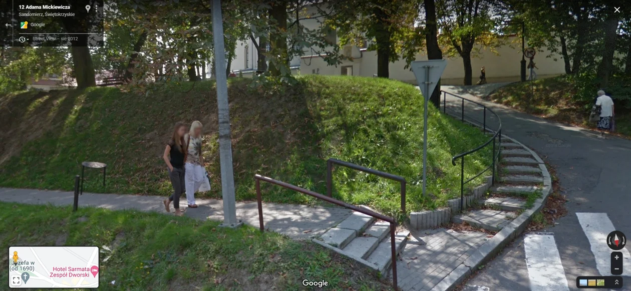 Google Street View w Sandomierzu