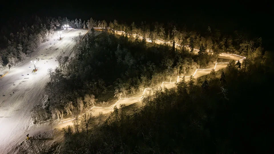Bajkowy klimat na wyciągu narciarskim