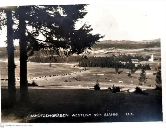 Letni widok na Sianki. Przed 1918