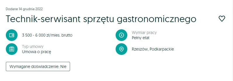 Technik-serwisant sprzętu gastronomicznego