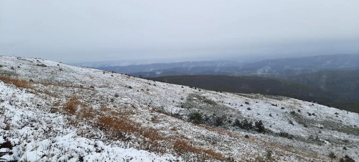 Pierwszy śnieg w Bieszczadach