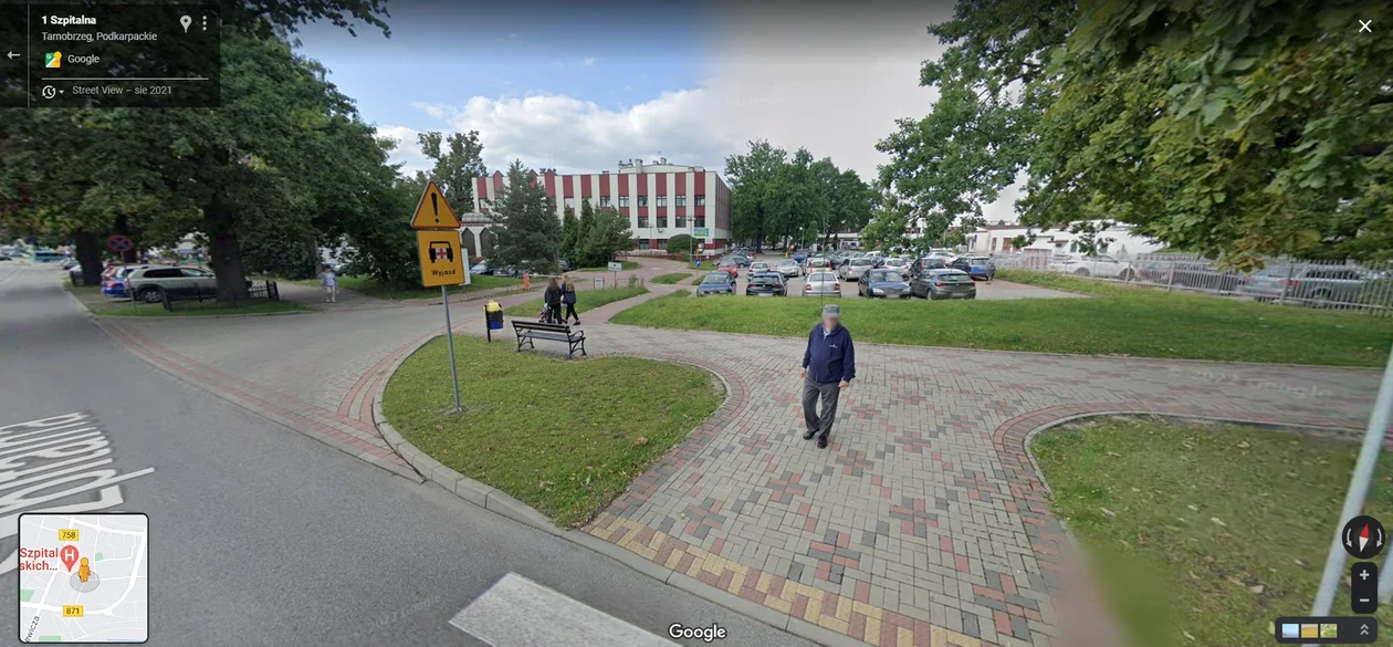 Google Street View - zdjęcia z 2021 roku z Tarnobrzega