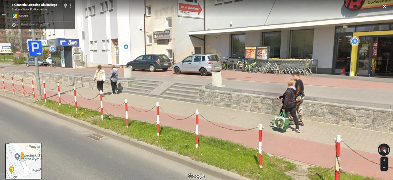 Google Street View 2021 - zdjęcia ze Stalowej Woli, Tarnobrzega i Grębowa