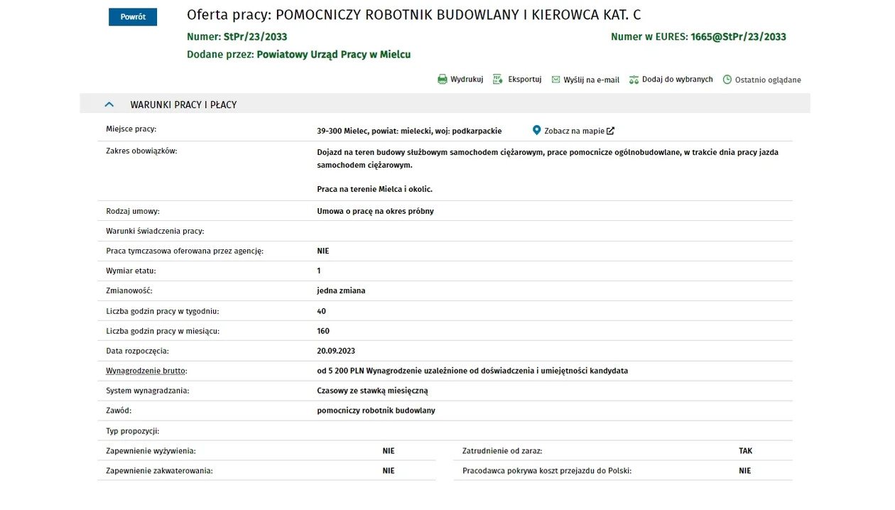 Praca na Podkarpaciu. Oferty nawet za 10 tysięcy złotych na miesiąc