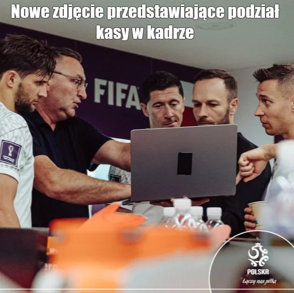 Podział premii w kadrze narodowej po Mundialu 2022 - memy