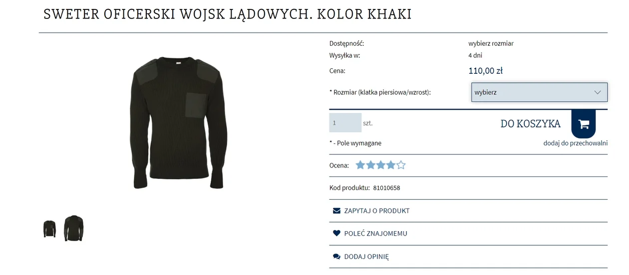 Rzeczy wprost z wojskowych magazynów i to po promocyjnych cenach. Co możesz kupić od armii?