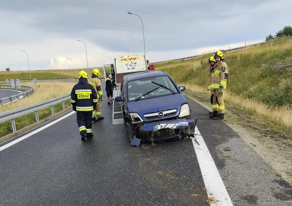 Zdarzenie drogowe na autostradzie A4
