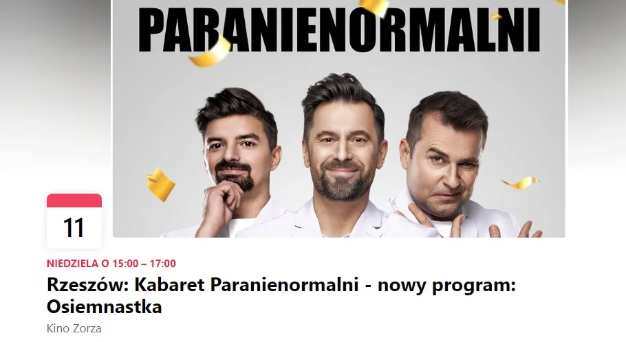 Spektakle, koncerty, standupy i kabarety - to czeka nas w grudniu w Rzeszowie