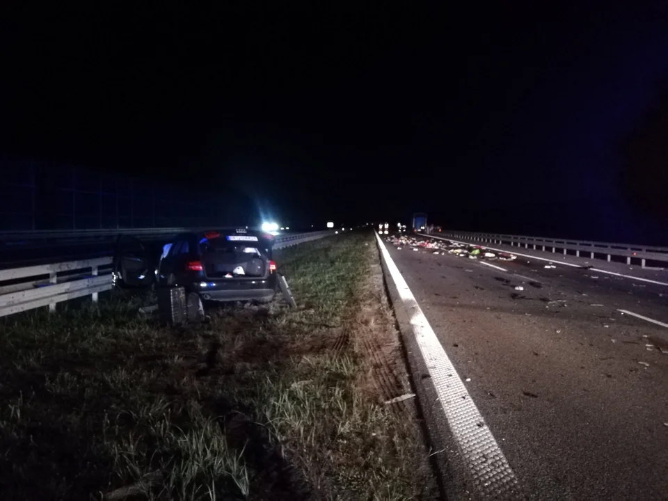 Groźna kolizja na A4 z udziałem autokaru z obywatelami Ukrainy