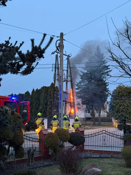 Pożar pod Rzeszowem